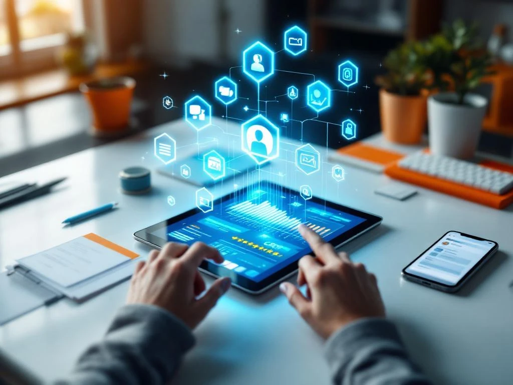 Tablet met CRM-dashboard en holografische feedback-iconen, omringd door klantfeedback-elementen op modern bureau


---

**Token Usage Summary:**
- Prompt: 286 tokens
- Response: 26 tokens
- Total: 312 tokens